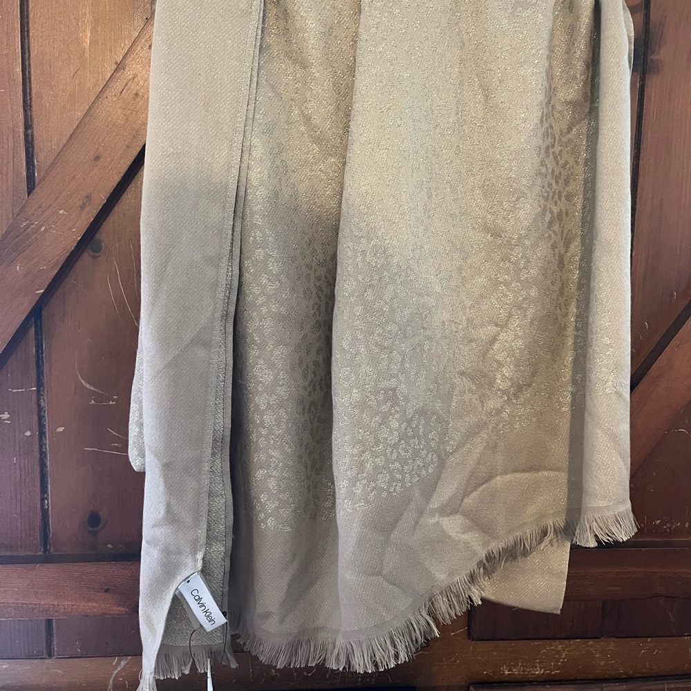 Calvin Klein Beige Scarf